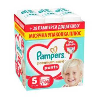 Підгузки-трусики PAMPERS Premium Care Pants розмір 5 (11-17 кг), 108 шт