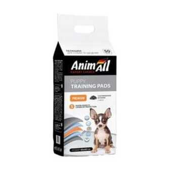 Пелюшки для собак AnimAll Puppy Training Pads з активованим вугіллям, 60*60 см, 50 шт