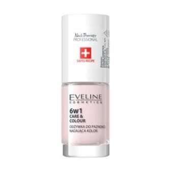 Лак-кондиціонер для нігтів 6 в 1 Eveline Cosmetics Nail Therapy Professional Care & Colour Nail Conditioner, French, 5 мл