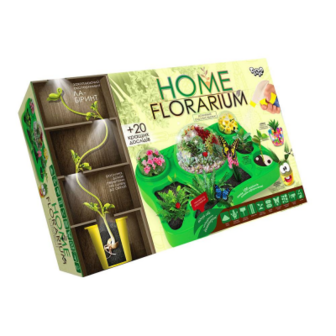 Безпечний навчальний набір для вирощування рослин HFL-01-01U-UC "Home Florarium"