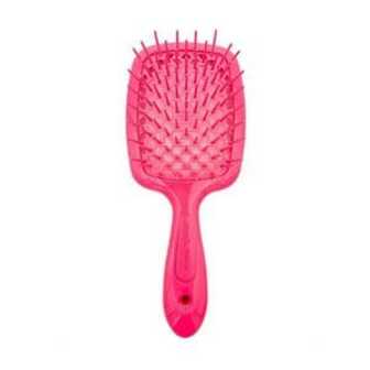 Гребінець для волосся Janeke Small Superbrush 1830 The Original Italian Patent Неоново-рожевий