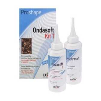 Набір для завивки натурального та жорсткого волосся Itely Hairfashion Proshape Ondasoft Kit 1 (крок 1: Ondasoft, 100 мл + крок 2: Neutrasoft, 100 мл)