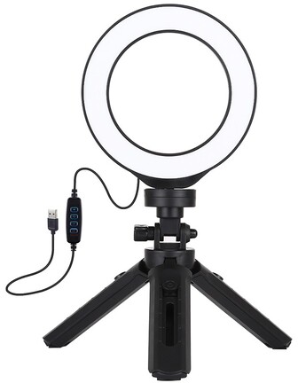 Набір для блогера Puluz USB LED Lamp 4.7'' PKT3058B + штатив 12 см