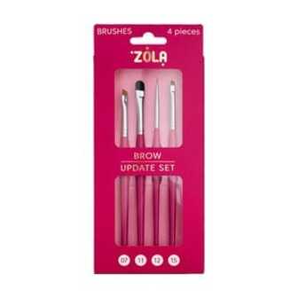 Набір пензликів для брів Zola Brow Update Set, 4 шт