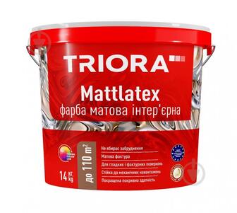УЦЕНКА! Краска интерьерная акриловая Triora Mattlatex мат белый 14 кг (УЦ №3733)