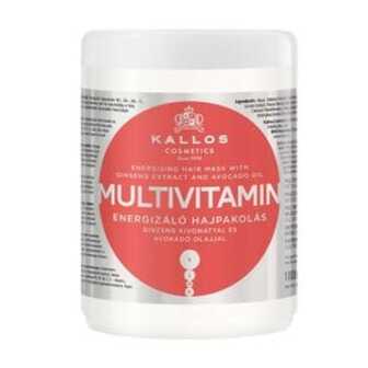 Мультивітамінна маска для волосся Kallos Cosmetics KJMN Multivitamin Energising Hair Mask з екстрактом женьшеню та олією авокадо, 1 л