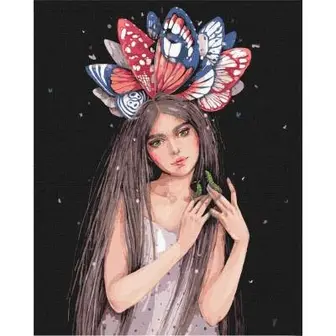 Картина за номерами "Фарби метеликів" ©lesya_nedzelska_art Ідейка KHO4996-UC, 40х50 см