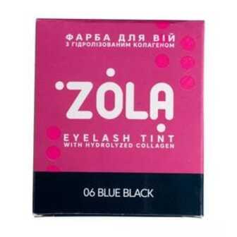 Набір для фарбування вій Zola Eyelash Tint (фарба 06 Blue Black, 5 мл + окислювач 3%, 5 мл)