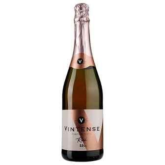 Вино ігристе Vintense Fines Bulles Rose Безалкогольне напівсолодке, 0,75 л, 0% (654441)