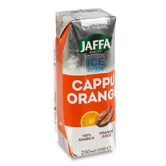 Напій кавовий Jaffa Ice Coffee Капуоранж з апельсиновим соком, 0.25л