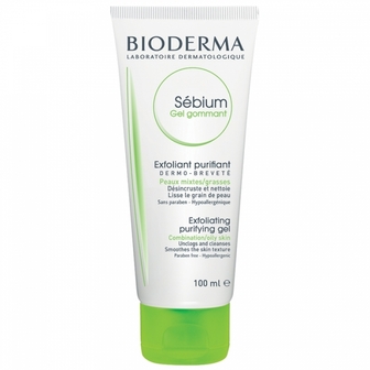 Bioderma Sebium Gommant Exfoliating Purifying Gel - гель-скраб для обличчя 100мл термін придатності 31.08.2026