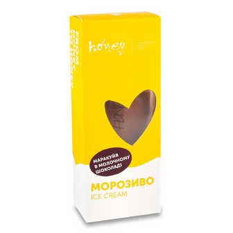 Морозиво «Лавка традицій» Honey маракуйя в молочному шоколаді, 90г