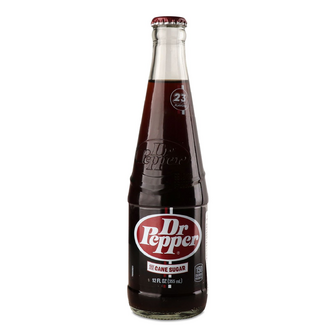 Напій Dr.Pepper з тростинним цукром безалкогольний, скло, 0.355л