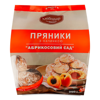 Пряники «Хлібодар» «Абрикосовий Сад», 250г
