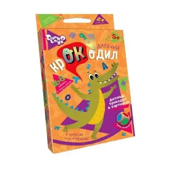 Настільна гра "Дитячий крокодил" Danko Toys CROC-01-01U-UC 168 завдань у зображеннях