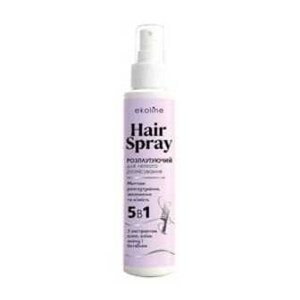 Розплутувальний спрей 5 в 1 EkoLine Hair Spray для легкого розчісування волосся, 100 мл