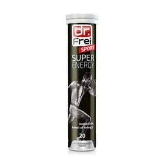 Вітаміни Dr. Frei Super Energy Таурин, кофеїн, екстракт гуарани, 20 шипучих таблеток
