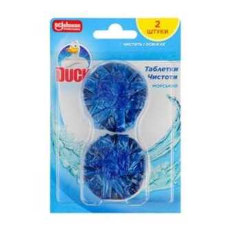 Таблетка для зливного бачка Duck Морський, 2*50 г