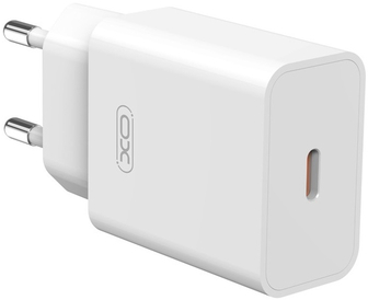 Мережевий зарядний пристрій XO L126 - 20W PD Single port USB-C (L126_White)