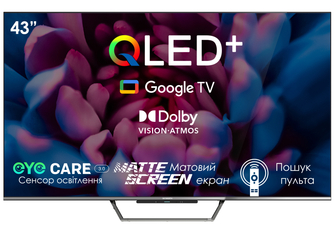 Телевізор Skyworth 43Q66G AI QLED+ Dolby Vision/Atmos