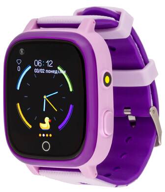 Дитячий годинник AmiGo GO005 4G WIFI Thermometer Purple