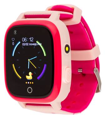 Дитячий годинник AmiGo GO005 4G WIFI Thermometer Pink
