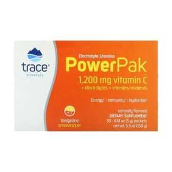 Електроліти Trace Minerals Electrolyte Stamina PowerPak зі смаком мандарину, в порошку, 30 шт