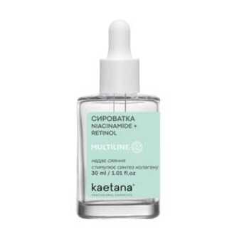 Сироватка для обличчя Kaetana Niacinamide + Retinol  Multiline Надає сяяння, стимулює синтез колагену, 30 мл