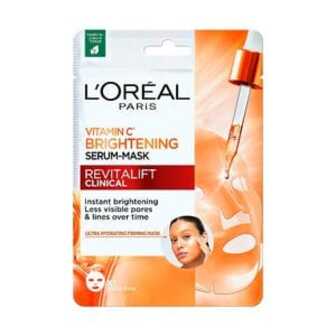 Тканинна маска для надання сяяння шкірі обличчя L'Oreal Paris Revitalift Clinical, 26 г