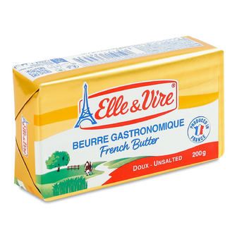 Масло вершкове Elle & Vire несолоне 82%, 200г