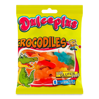 Цукерки Dulceplus Crocodiles жувальні, 100г