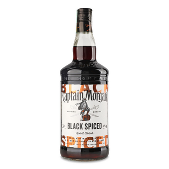 Напій на основі рому Captain Morgan Black Spiced, 1л