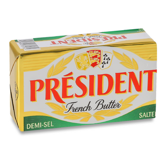 Масло кисловершкове President солоне 80%, 200г