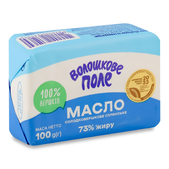 Масло Волошкове поле Селянське 73%, 100г
