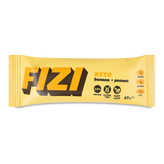 Батончик Fizi Banana peanut протеїновий, 45г
