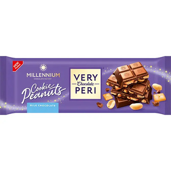 Шоколад молочний Millennium Very Peri з начинкою, печивом та арахісом 270 г (949792)