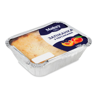 Запіканка Makey сирна з персиками, 180г