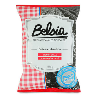 Чипси Belsia картопляні зі смаком цибулі, 150г