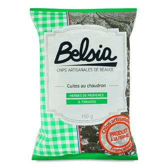 Чипси Belsia картопляні зі смаком томатів і трав, 150г