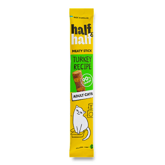 Ласощі для котів Half&Half Meaty stick з індичкою, 5г