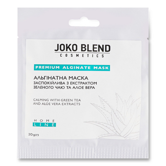 Маска для обличчя Joko Blend заспокійлива з екстрактом зеленого чаю і алое, 20г
