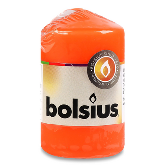 Свічка Bolsius циліндрична помаранчева 80х48 мм, шт