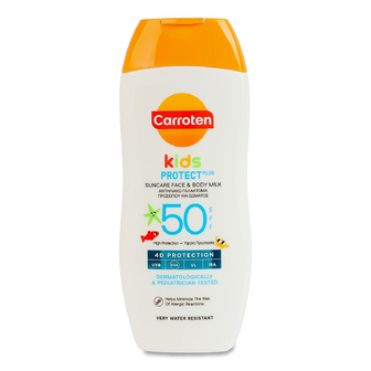 Молочко для обличчя та тіла Carroten дитяче SPF 50, 200мл