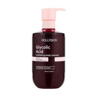 Відлущувальний гель для тіла Hollyskin Glycolic Acid Exfoliating Body Cleanser з гліколевою кислотою та екстрактом кленового сиропу, 500 мл