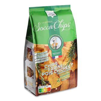 Чипси Socca Chips з нуту зі смаком розмарину, 120г