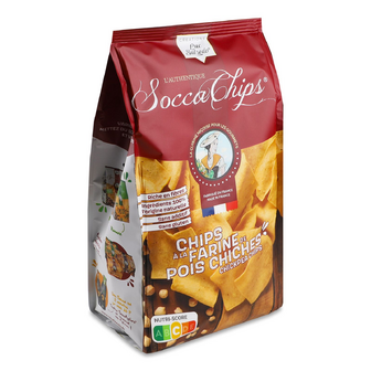 Чипси Socca Chips з нуту натуральні, 120г