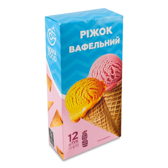 Ріжок Нова Фуд вафельний, 12*11г