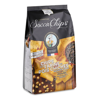Чипси Socca Chips з нуту зі смаком перцю, 120г