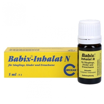 Babix Inhalat N, 5ml інгаляції проти нежиті і застуди термін придатності 31.08.2026