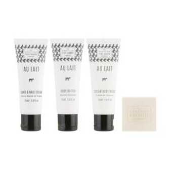 Набір для догляду за тілом Scottish Fine Soaps Au Lait (крем для тіла, 75 мл + крем для душу, 75 мл + крем для рук та нігтів, 75 мл + мило, 40 г)